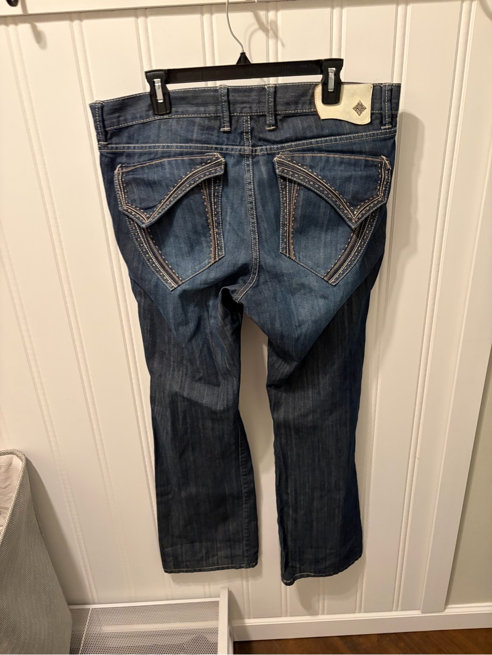 VTG Monarchy Atelier Men's Y2K Dark Wash Relaxed Straight Jeans SZ 38